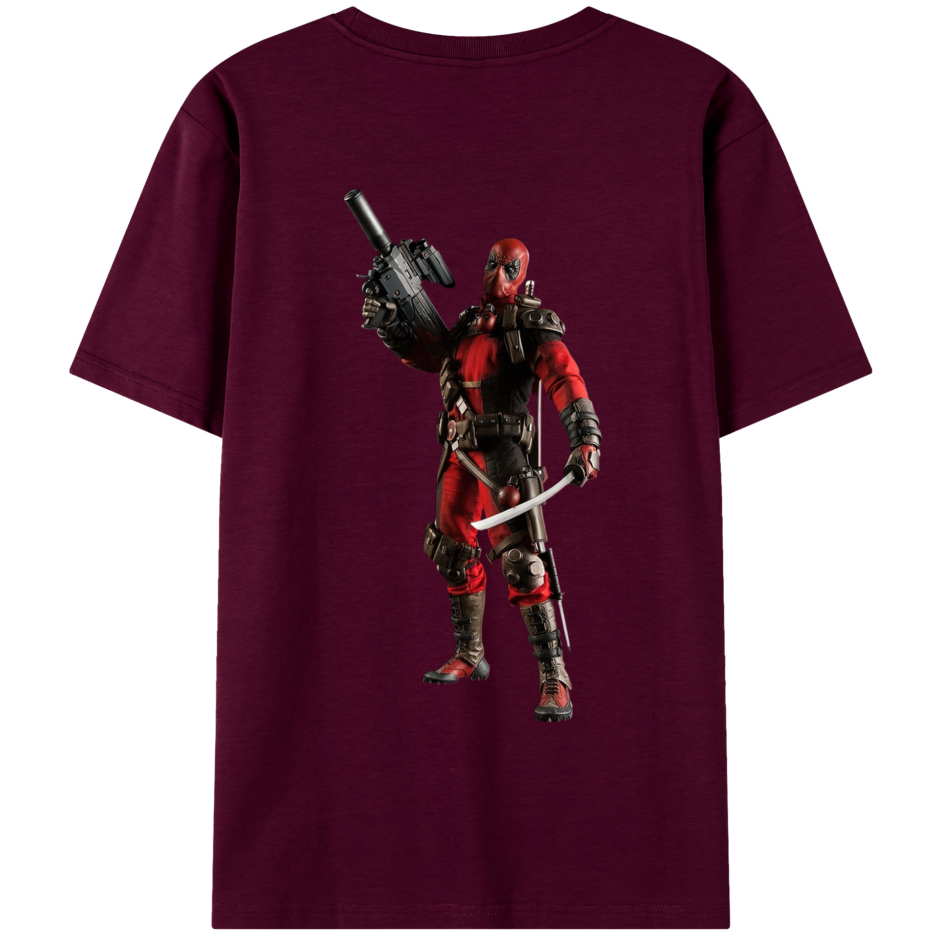 （画像用） Deadpool デッドプール レディース半袖Tシャツ(バックプリント)
